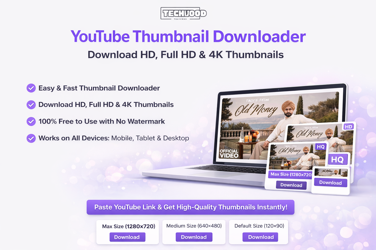 Techvood YouTube Thumbnail Downloader